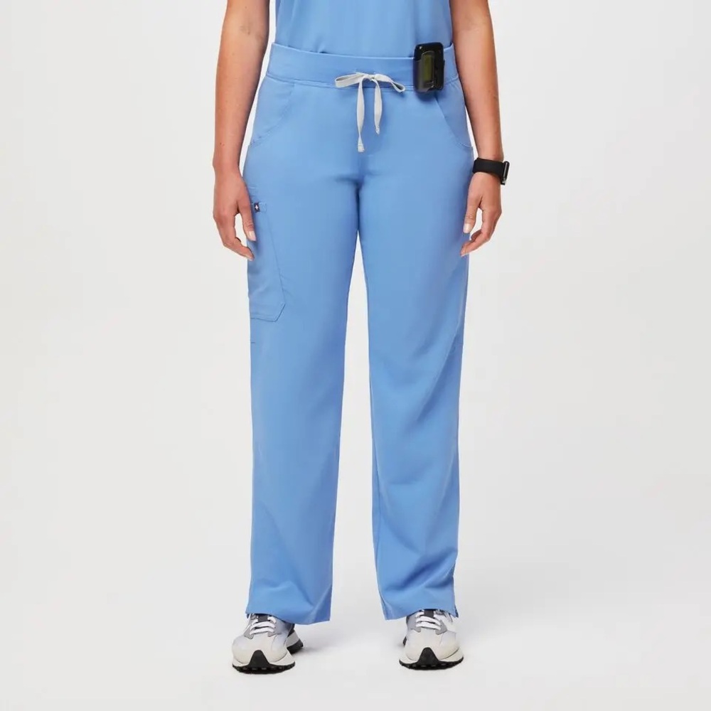 Figs Ceil Blue Kade - Petite Cargo Scrub Pants